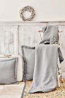 KARACA HOME CHARM BOLD Set de couvre- lit 2 personnes gris - Bella-Home: art de la table, verrerie, trousseau de mariée, décoration