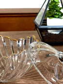 TREND HOME GOLD Bonbonnière grande taille en verre - Bella Home
