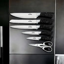 SCHÄFER Set de couteaux 7 pièces Marbre Noir - Bella Home