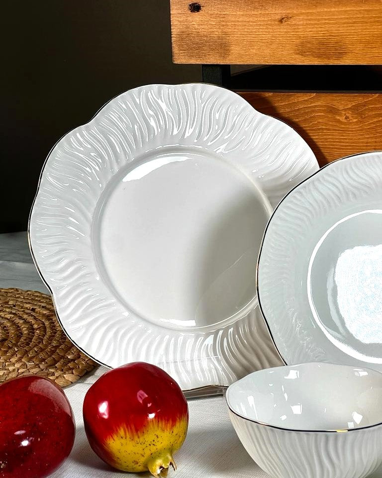 ACAR ALINA Gold Yemek takımı 6 kişilik 39 parça 