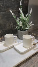 ACAR PURE ROYAL Tasses à café en porcelaine 6 personnes 12 Pièces