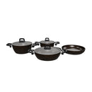 KARACA BIOGRANIT BLACKGOLD Batterie de cuisine 7 pièces