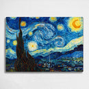 BELLART - Van Gogh "Starry Night" - "La Nuit étoilée" Uv Baskılı Cam Kesme Tablası 35×25 cm