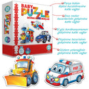 Les Véhicules Mignons pour les Puzzles de Bébé Baby Puzzle Sevimli Araçlar Die Niedlichen Fahrzeuge für Baby-Puzzles