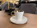 ACAR LÉONIE Set de 6 tasses à café en porcelaine