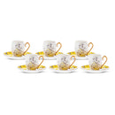 KARACA EFTENİ  Set de tasses à café 12 pièces 6 personnes KARACA EFTENİ  Kahve fincan takımı 12 parça 6 kişilik KARACA EFTENİ  12-teiliges Kaffeetassenset 6 Personen