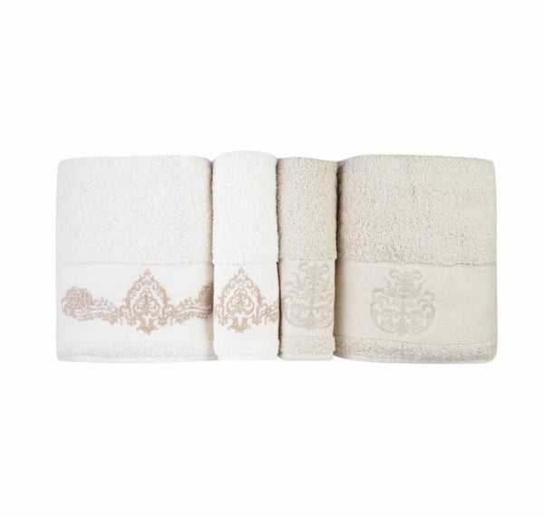 KARACA HOME ELDORA New Hamam Seti offwhite-bej