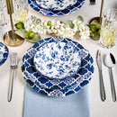 KARACA DEEP BLUE Service de table 24 pièces 6 personnes - 24 Parça 6 kişilik mavi yemek takımı - Blau 24-teiliges Tafelservice für 6 Personen