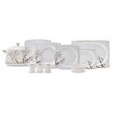 KARACA AUTUMN CREAM Service de table 60 pièces 12 personnes KARACA AUTUMN CREAM 60 Parça 12 Kişilik Porselen Yemek Takımı Kare KARACA AUTUMN CREAM Tafelservice 60 Teile 12 Pers.