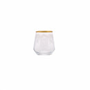 KARACA BEREN Lot de 6 petits verres à eau doré - 6 Parça Kahve Yanı Bardağı Gold