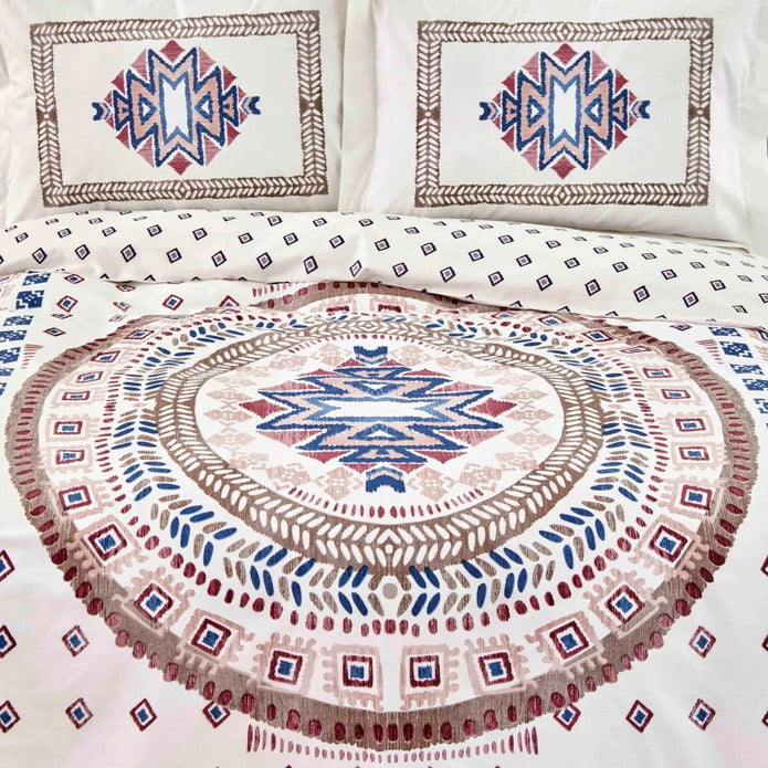 KARACA HOME SARAH ANDERSON MELVIN Çift Kişilik %100 Pamuk Nevresim Yastık Seti