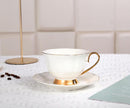ZELLERFELD Set de tasses à thé 6 personnes 12 pièces avec liseré doré