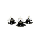KARACA SATRANÇ/ÉCHECS Set de tasses à café 18 pièces 6 personnes