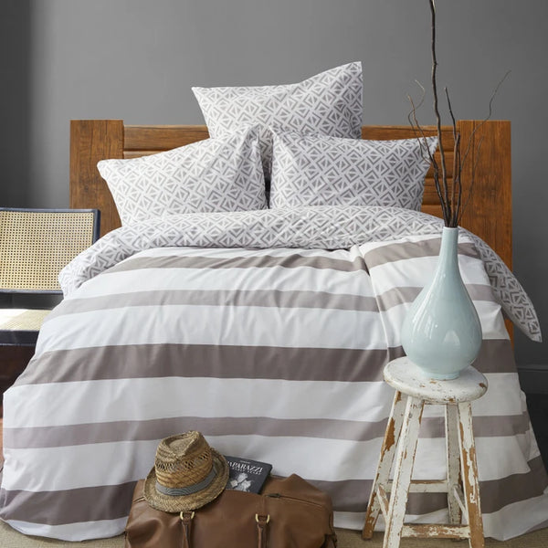 KARACA NAUTICA HOME CHATFIELD Taş %100 Pamuk Tek Kişilik Nevresim Seti