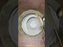KUTAHYA PORCELAINE BONE ILAY Service liseré doré de table 12 personnes 80 pièces